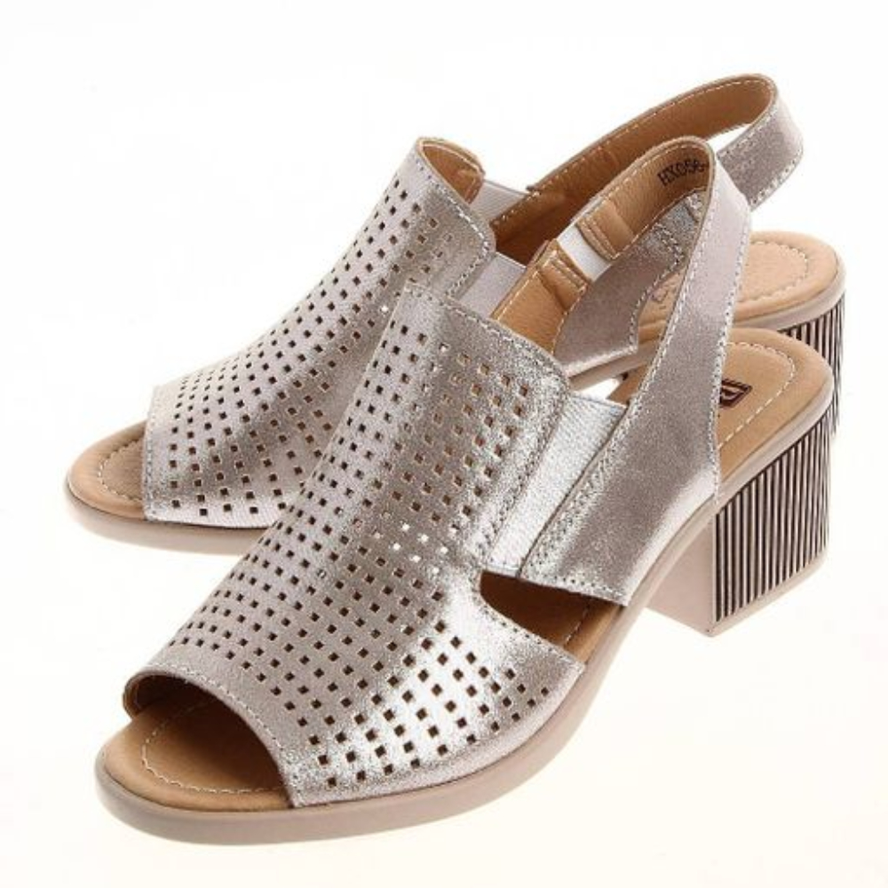 ОБУВЬ BADEN БОСОНОЖКИ ЖЕНСКИЕ HX056-023 СЕРЕБРО