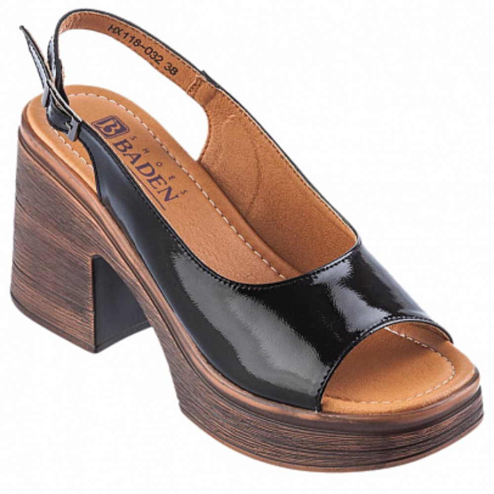 ОБУВЬ BADEN БОСОНОЖКИ ЖЕНСКИЕ  HX118-032 ЧЕРН