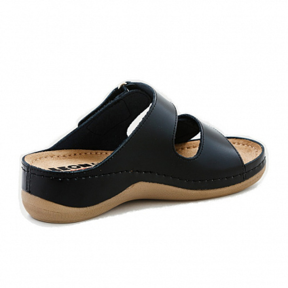 ОБУВЬ LEON САБО  ЖЕНСКИЕ  MED905B ЧЕРНЫЙ