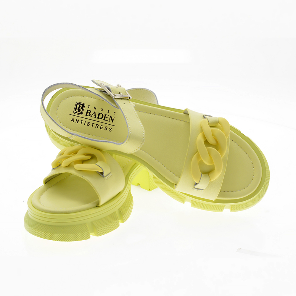 ОБУВЬ BADEN БОСОНОЖКИ ЖЕНСКИЕ JN001-010 ЖЕЛТ