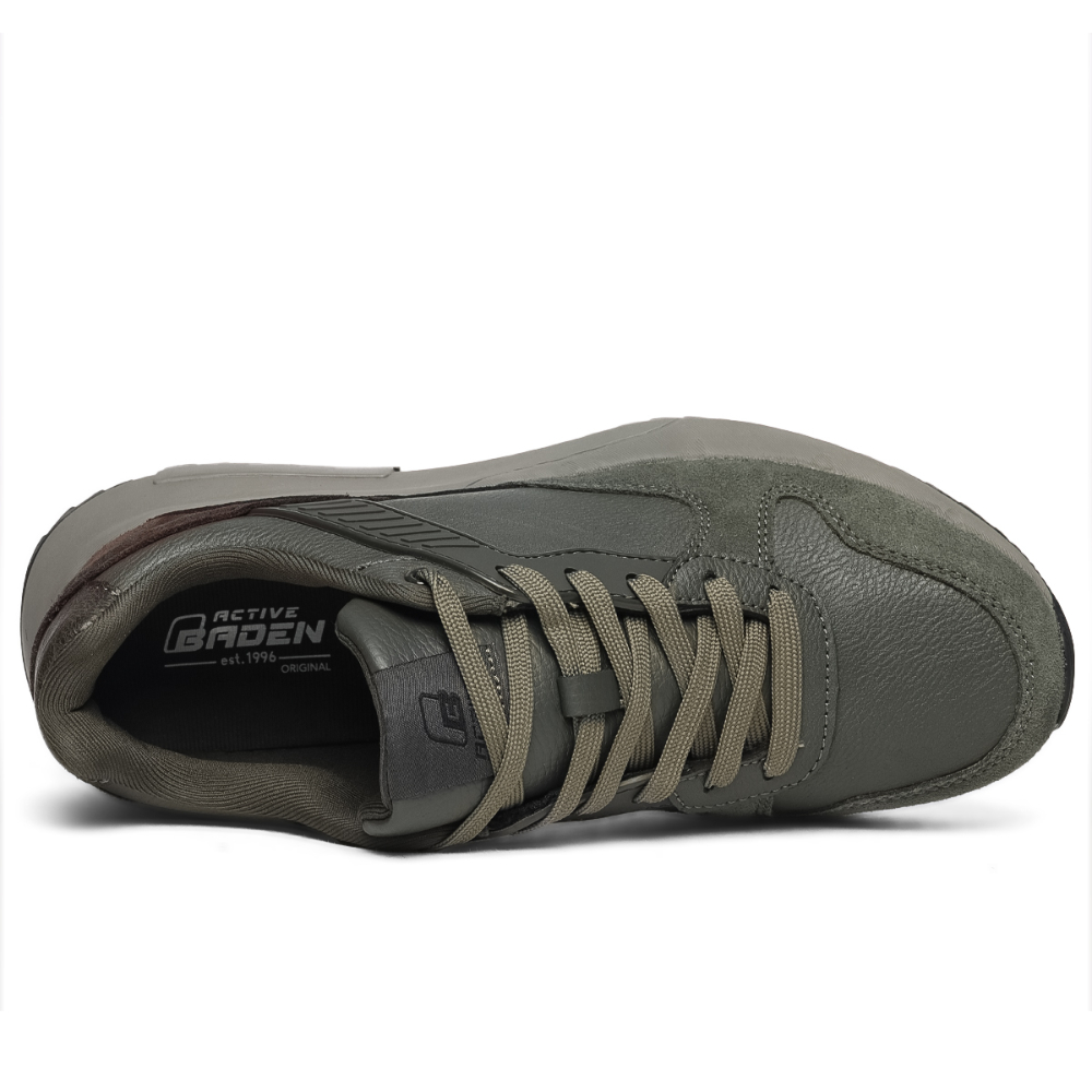 ОБУВЬ BADEN КРОСОВКИ МУЖСКИЕ ZZ142-012 ЗЕЛ