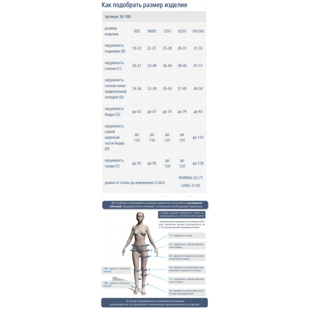 КОЛГОТКИ КОМПРЕССИОННЫЕ 1КЛ IDEALISTA ЗАКР МЫСОК NORM КАРАМЕЛЬ ID-100 