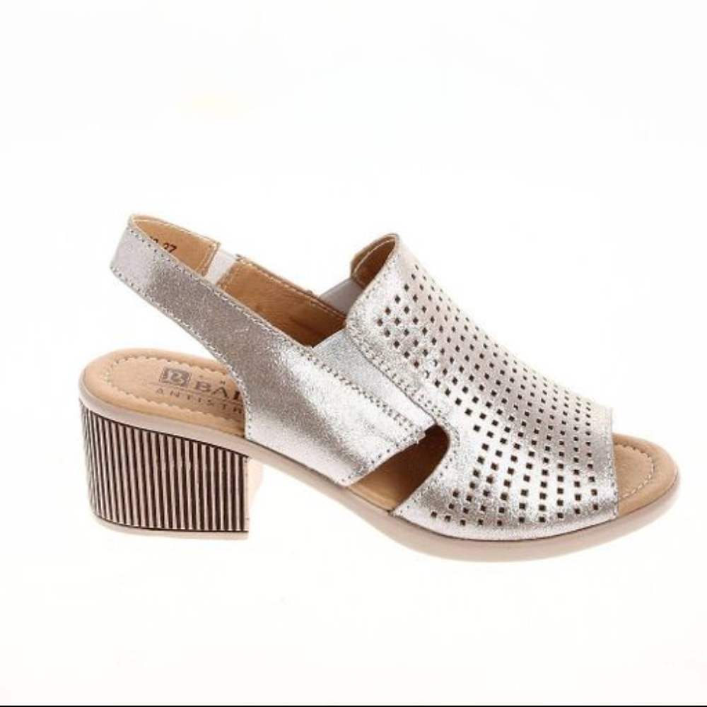ОБУВЬ BADEN БОСОНОЖКИ ЖЕНСКИЕ HX056-023 СЕРЕБРО