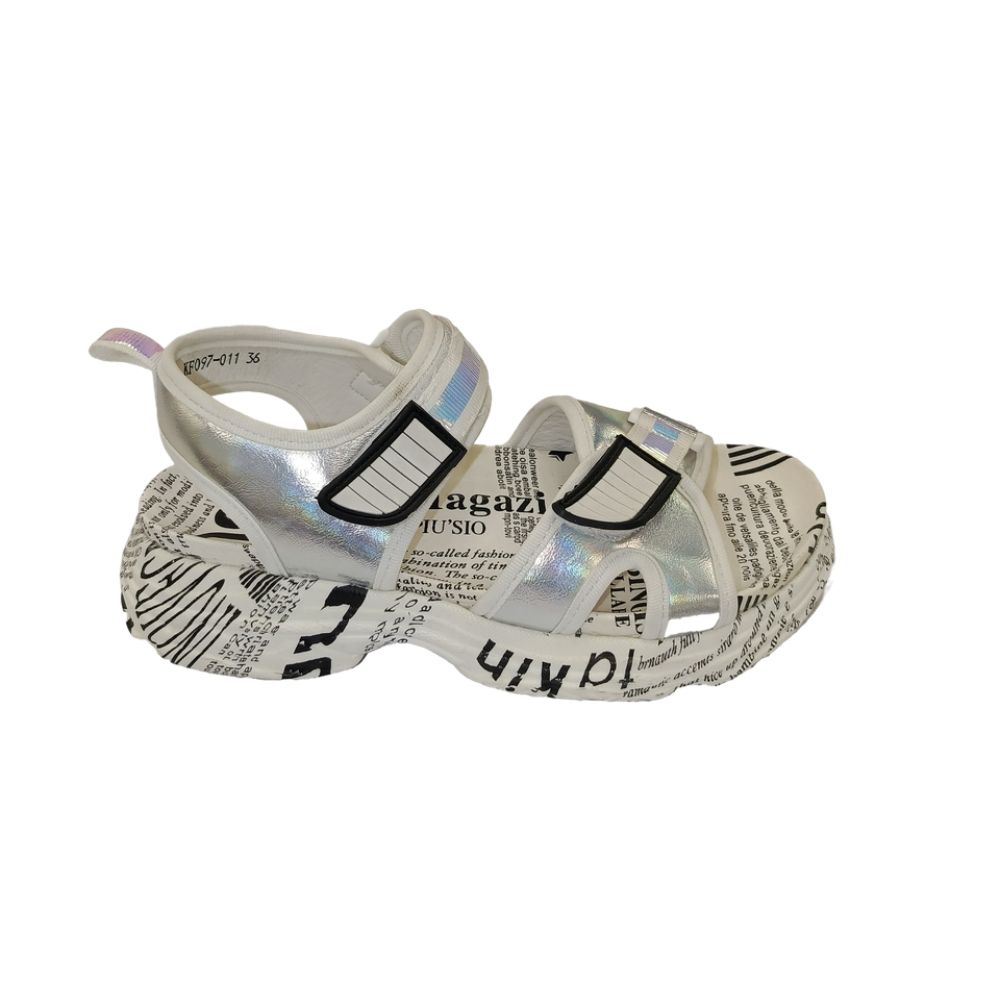 ОБУВЬ BADEN БОСОНОЖКИ ЖЕНСКИЕ  KF097-011 СЕРЕБРЯНЫЙ