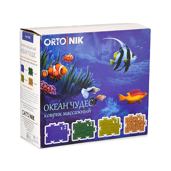 КОВРИК ORTONIK  МАССАЖНЫЙ ОКЕАН ЧУДЕС 1002