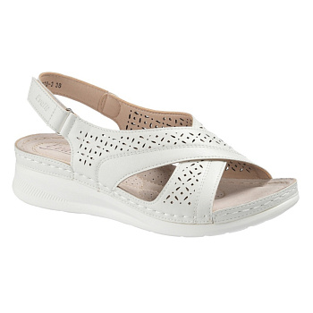 ОБУВЬ EVALLI БОСОНОЖКИ ЖЕНСКИЕ 8828-3 БЕЛЫЙ/БЕЖ/СИНИЙ