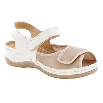 ОБУВЬ LEON САНДАЛИ ЖЕНСКИЕ  MED934BE БЕЖЕВЫЙ