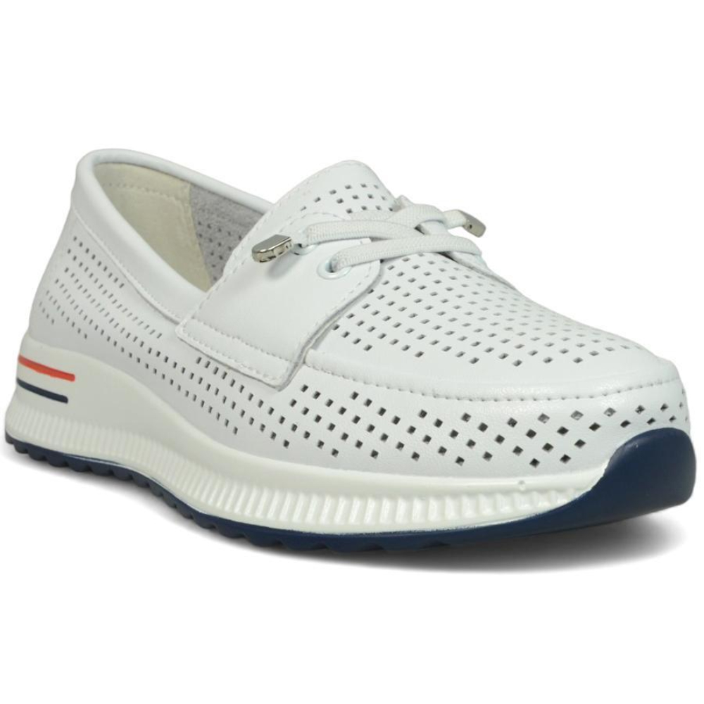 ОБУВЬ EVALLI МОКАСИНЫ ЖЕНСКИЕ 3106A БЕЛЫЙ/САЛАТОВЫЙ