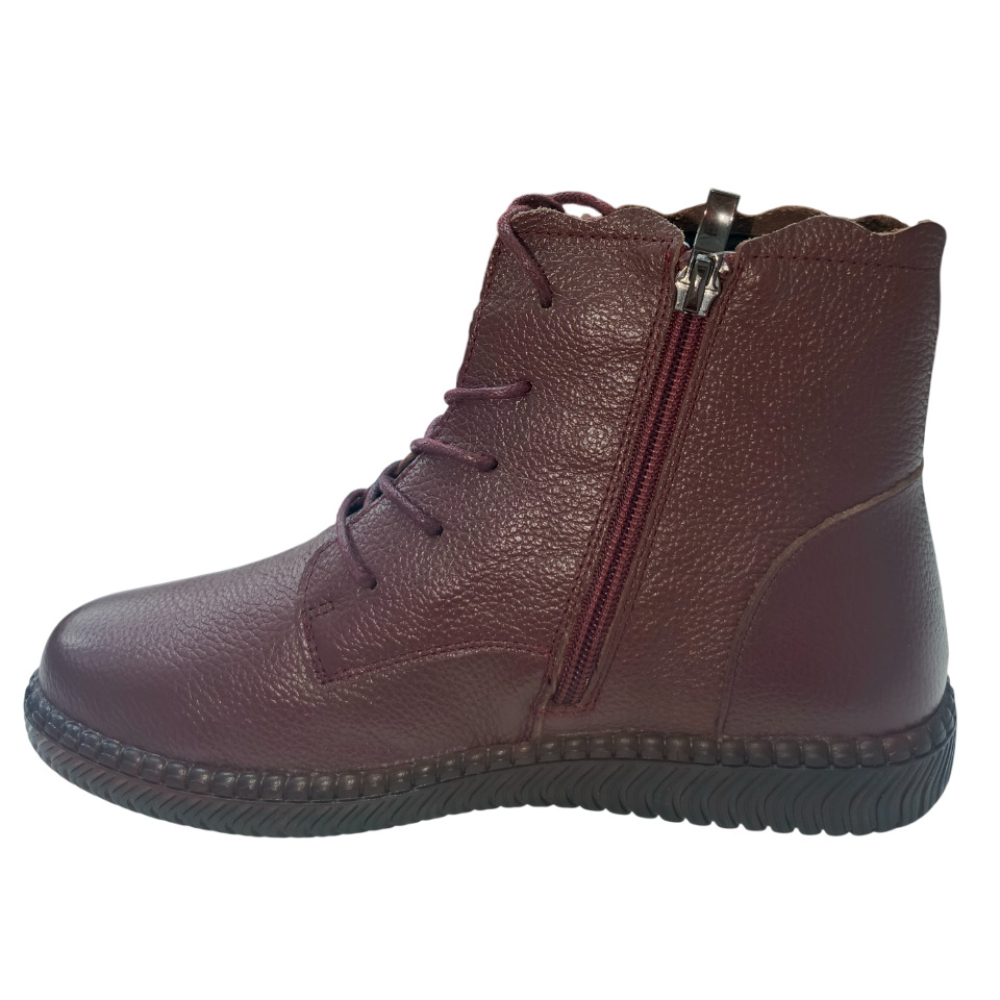 ОБУВЬ EVALLI БОТИНКИ ЖЕНСКИЕ LQ5005-3 БОРДОВЫЙ