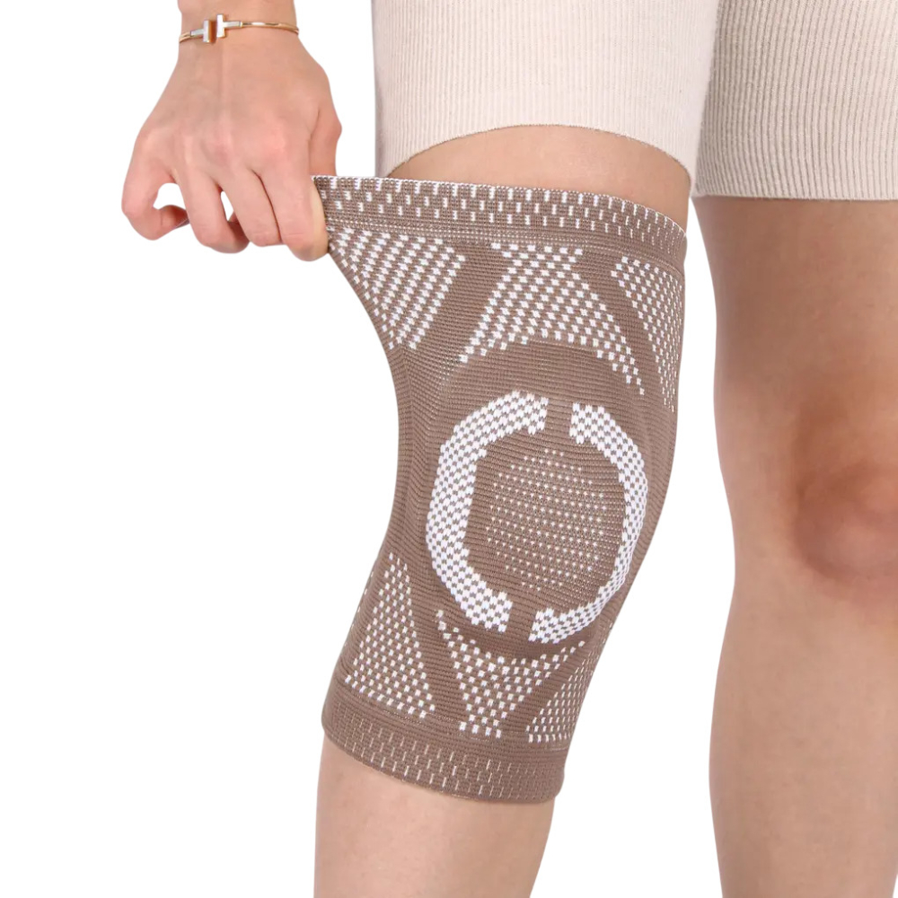 БАНДАЖ ЭКОТЕН НА КОЛЕННЫЙ СУСТАВ ЭЛАСТИЧНЫЙ С СИЛИКОНОВЫМ КОЛЬЦОМ  KS-E09 