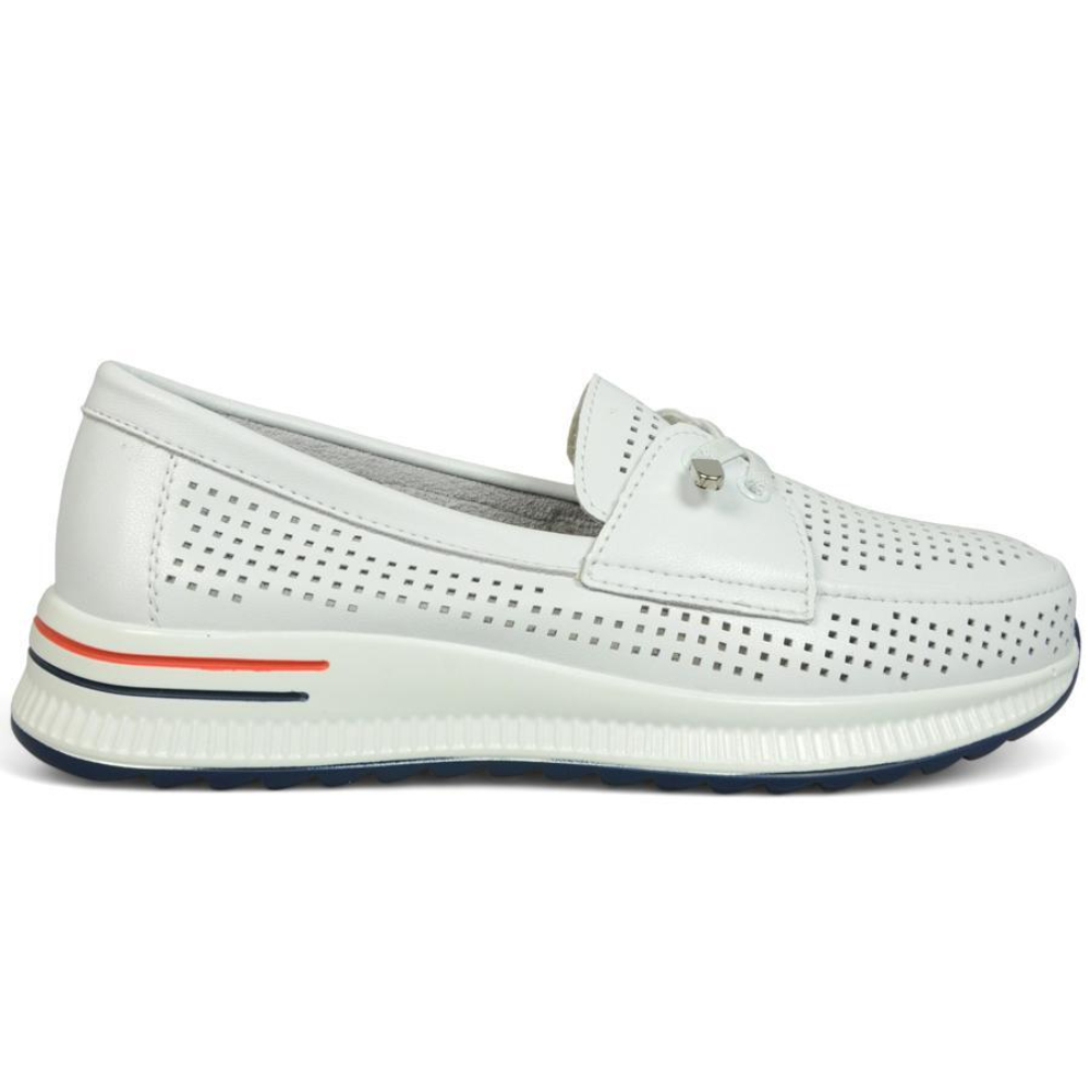 ОБУВЬ EVALLI МОКАСИНЫ ЖЕНСКИЕ 3106A БЕЛЫЙ/САЛАТОВЫЙ