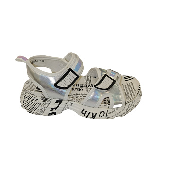 ОБУВЬ BADEN БОСОНОЖКИ ЖЕНСКИЕ  KF097-011 СЕРЕБРЯНЫЙ