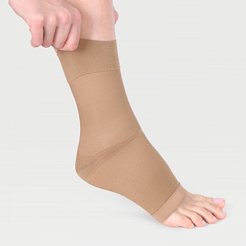 БАНДАЖ ЭКОТЕН НА ГОЛЕНОСТОПНЫЙ СУСТАВ ЭЛАСТИЧНЫЙ AS-E06 